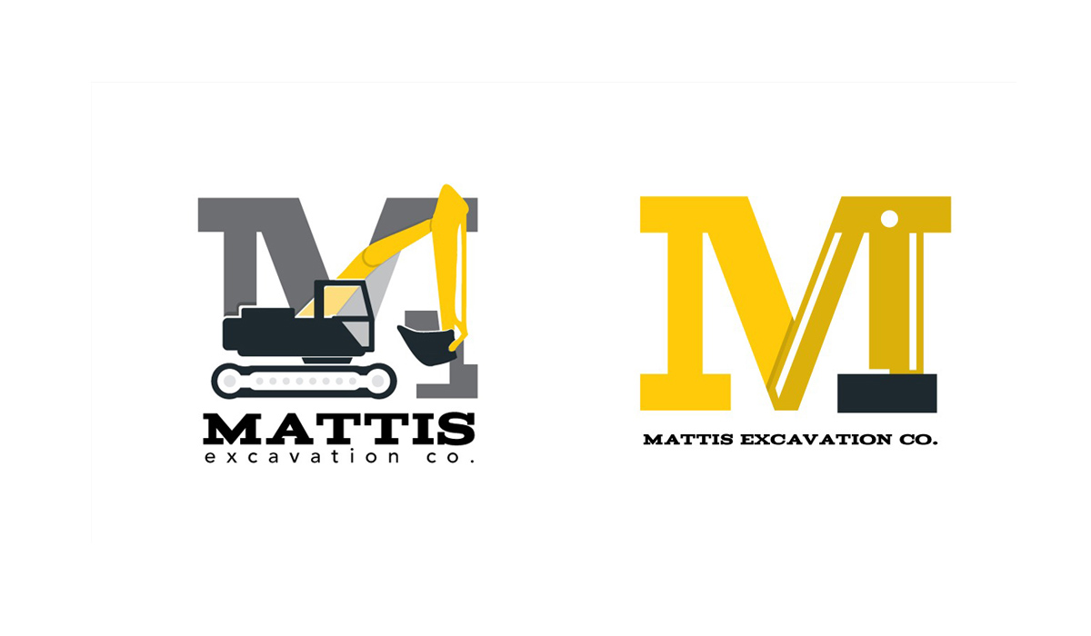 mattis excavation responsive logo and icon